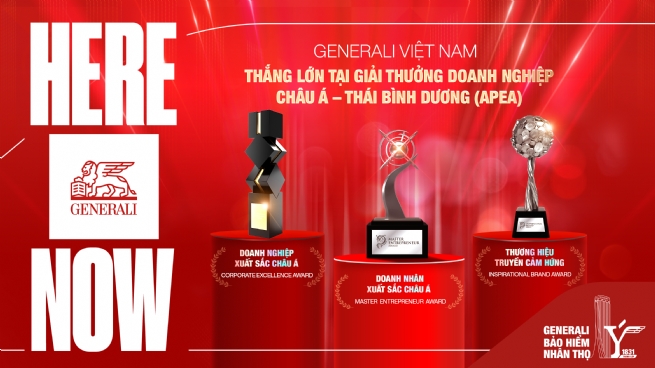 Generali Việt Nam lập “hat-trick” 03 giải thưởng tại Asia Pacific Enterprise Award 2025