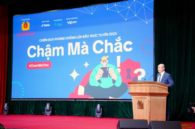 Khởi động Chiến dịch “Chống lừa đảo trực tuyến 2025 – CHẬM MÀ CHẮC”