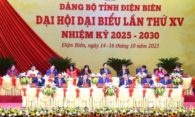 Khai mạc Đại hội đại biểu Đảng bộ tỉnh Điện Biên lần thứ XV, nhiệm kỳ 2025 - 2030