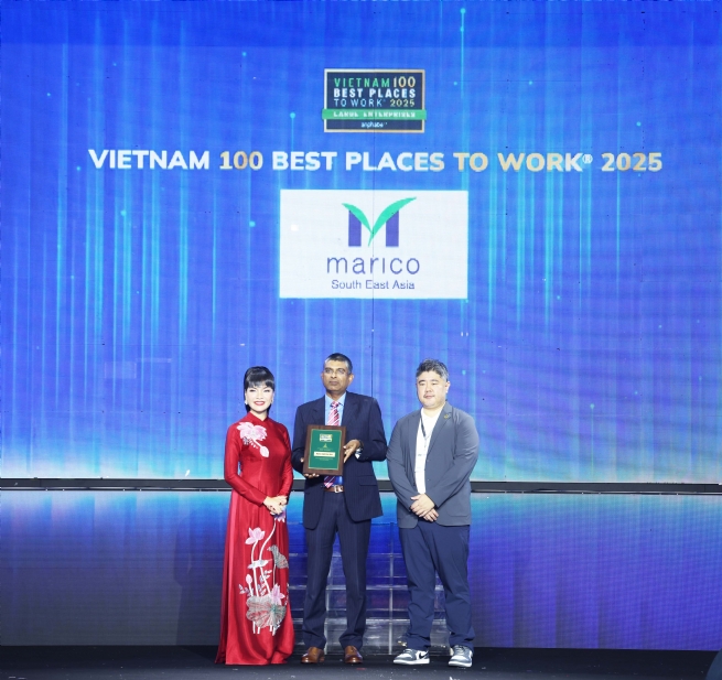 Marico SEA được vinh danh trong “100 Nơi Làm Việc Tốt Nhất Việt Nam 2025”