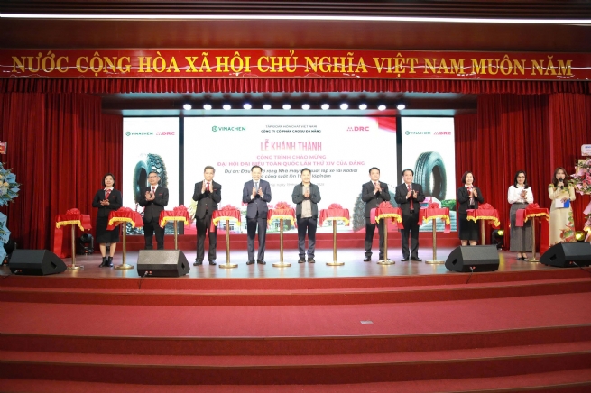 DRC khánh thành dự án mở rộng Nhà máy lốp Radial DRC 1 triệu lốp/năm – Công trình chào mừng Đại hội Đảng XIV
