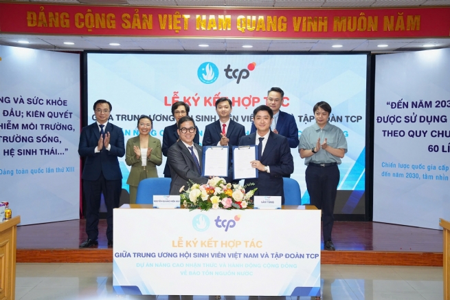 TCP hợp tác với Trung ương Hội Sinh viên Việt Nam triển khai dự án “Nâng cao Nhận thức và Hành động cộng đồng về bảo tồn nguồn nước”
