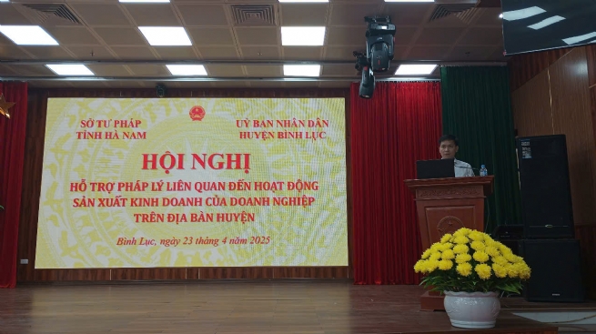 Bình Lục: Triển khai hỗ trợ pháp lý cho doanh nghiệp nhỏ và vừa