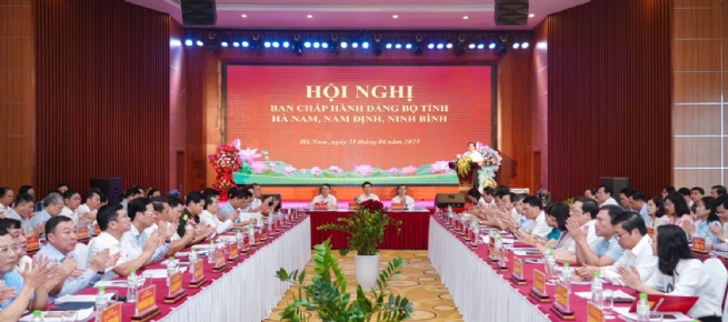 Hội nghị Thường trực Tỉnh ủy Hà Nam, Nam Định, Ninh Bình