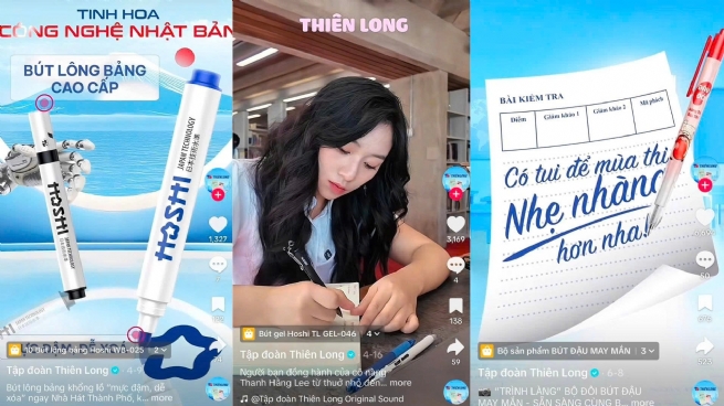 Thiên Long chuyển mình thành công  trên TikTok Shop