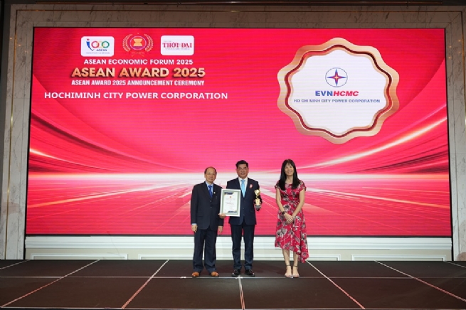 EVNHCMC được vinh danh tại ASEAN Award 2025