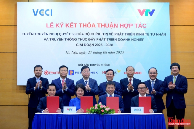 VCCI - VTV hợp tác lan tỏa tinh thần Nghị quyết 68, tiếp sức doanh nghiệp tư nhân