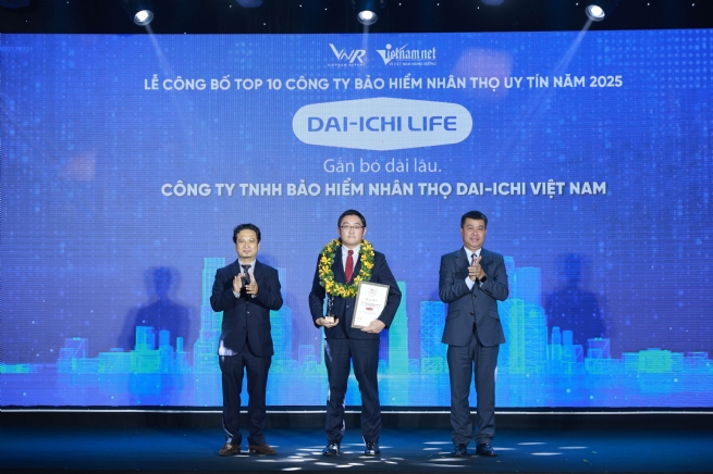 Dai-ichi Life Việt Nam giữ vững danh hiệu “Top 10 Công ty Bảo hiểm nhân thọ uy tín 2025” trong 10 năm liên tiếp