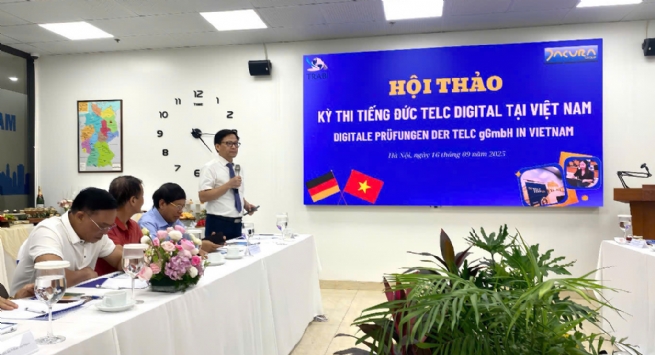 Hội thảo về kỳ thi tiếng Đức Telc Digital tại Việt Nam: Mở rộng cơ hội, nâng cao chất lượng hợp tác giáo dục Việt – Đức
