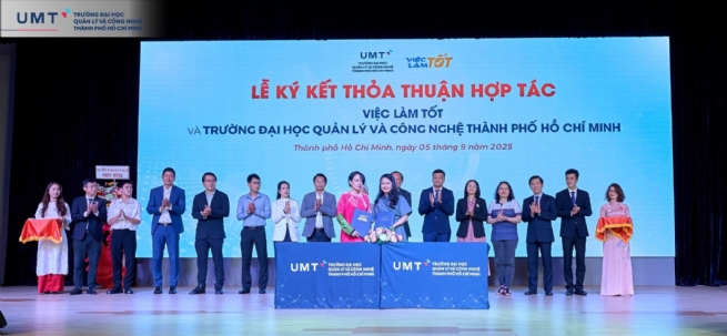 Việc Làm Tốt và Đại học UMT hợp tác chiến lược nhằm nâng tầm trải nghiệm thực tiễn logistics 4.0 cho sinh viên