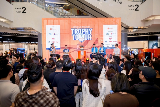 Hà Nội lan tỏa sức hút thể thao qua sự kiện Shopee Cup™ Trophy Tour