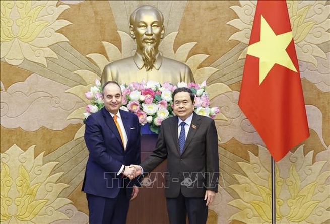 Chủ tịch Quốc hội Trần Thanh Mẫn tiếp Phó Chủ tịch thứ nhất Quốc hội Hy Lạp