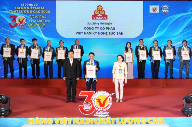 VISSAN 30 năm liên tục được người tiêu dùng bình chọn Hàng Việt Nam Chất lượng cao