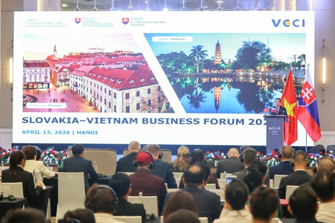 Thủ tướng Lê Minh Hưng và Thủ tướng Robert Fico dự Diễn đàn doanh nghiệp Việt Nam – Slovakia