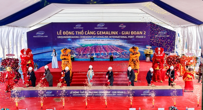Động thổ Cảng nước sâu Gemalink – giai đoạn 2 nâng tầm vị thế cửa ngõ giao thương quốc tế