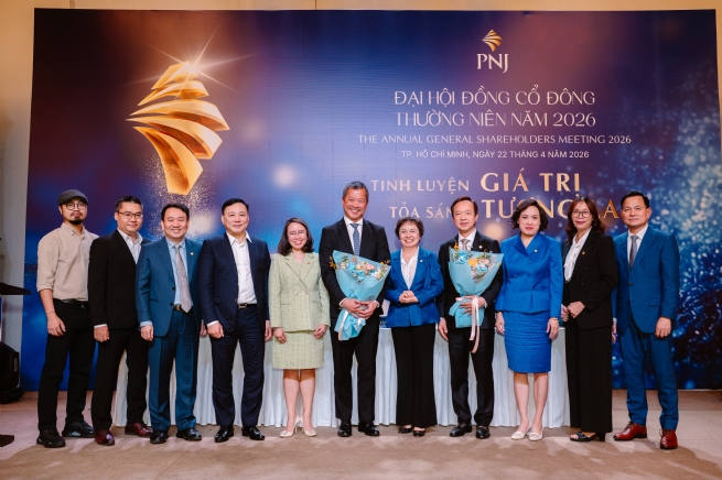 PNJ đặt mục tiêu doanh thu và lợi nhuận tăng trưởng hai chữ số