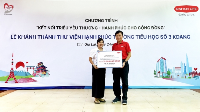 Dai-ichi Life Việt Nam khởi động dự án “Thư viện Hạnh phúc” tại tỉnh Gia Lai