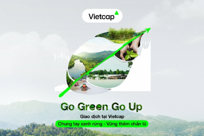 Vietcap tiên phong “xanh rừng, chắn lũ” từ mỗi giao dịch với Go Green Go Up 2026