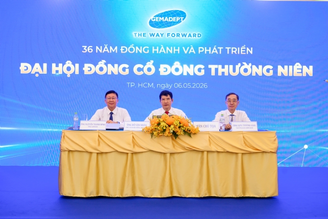 Gemadept sẽ tiếp tục là nhân tố thúc đẩy dòng chảy thương mại, kết nối Việt Nam với thế giới bằng hệ sinh thái Cảng – Logistics tích hợp và hiện đại.