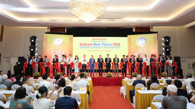Khai mạc Triển lãm VIETNAM MEDI-PHARM – VIETMEDICARE EXPO 2026 lần thứ 34 tại Hà Nội